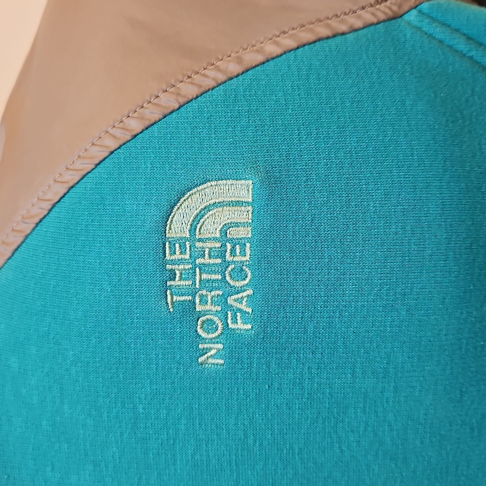THE NORTH FACE Turquoise and Gray Jacket Coat - Girls M - Picture 3 of 4
